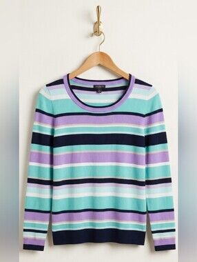 Talbots Striped Sweater Petite Small